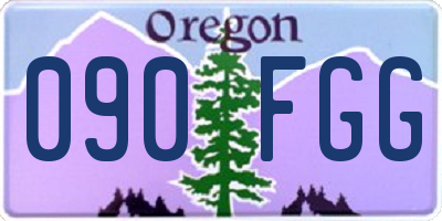 OR license plate 090FGG