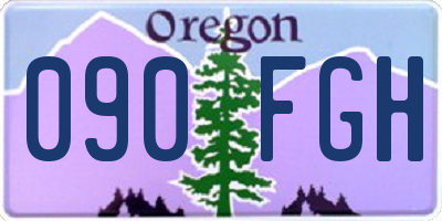 OR license plate 090FGH