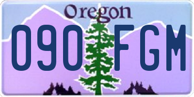OR license plate 090FGM
