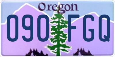 OR license plate 090FGQ
