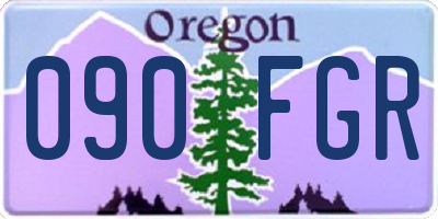OR license plate 090FGR