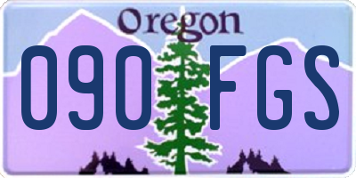 OR license plate 090FGS