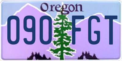 OR license plate 090FGT