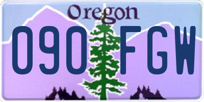 OR license plate 090FGW