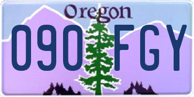 OR license plate 090FGY