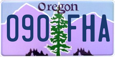 OR license plate 090FHA