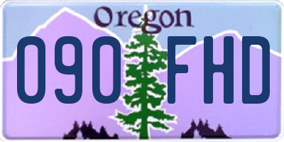 OR license plate 090FHD