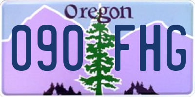 OR license plate 090FHG