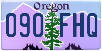 OR license plate 090FHQ