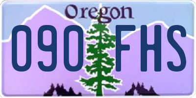 OR license plate 090FHS