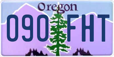 OR license plate 090FHT