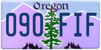 OR license plate 090FIF