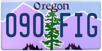 OR license plate 090FIG