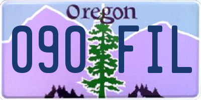 OR license plate 090FIL