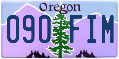 OR license plate 090FIM