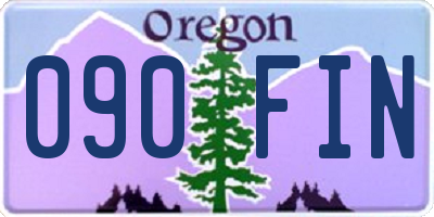OR license plate 090FIN