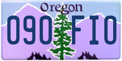 OR license plate 090FIO