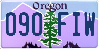 OR license plate 090FIW