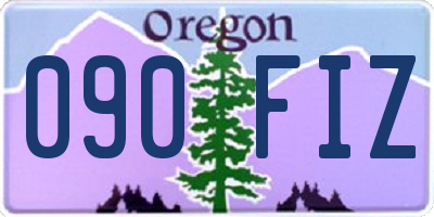 OR license plate 090FIZ