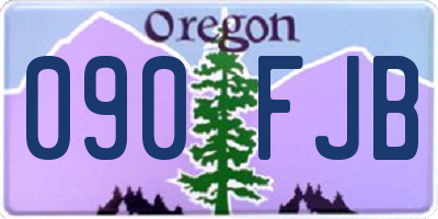 OR license plate 090FJB