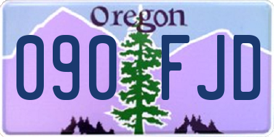 OR license plate 090FJD