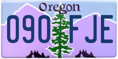 OR license plate 090FJE