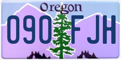 OR license plate 090FJH