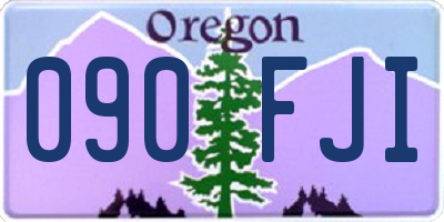 OR license plate 090FJI