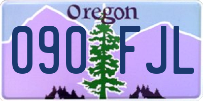 OR license plate 090FJL