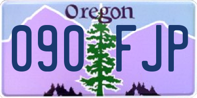 OR license plate 090FJP