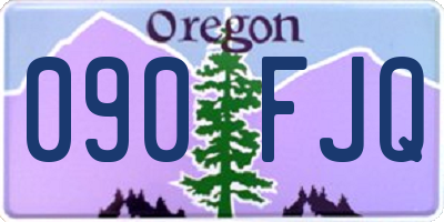 OR license plate 090FJQ