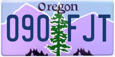 OR license plate 090FJT