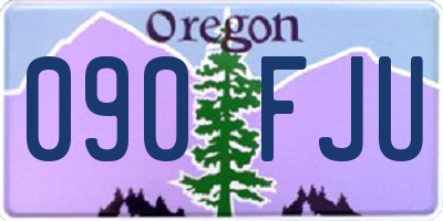 OR license plate 090FJU