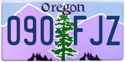 OR license plate 090FJZ