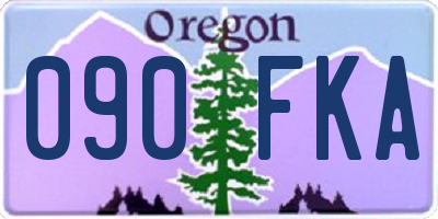 OR license plate 090FKA