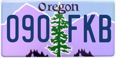 OR license plate 090FKB