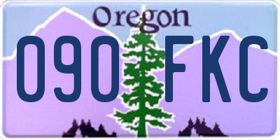 OR license plate 090FKC