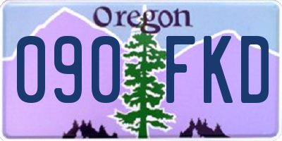 OR license plate 090FKD