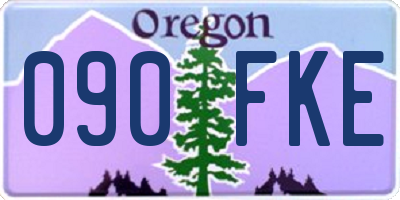 OR license plate 090FKE