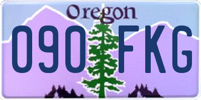 OR license plate 090FKG