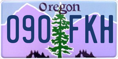 OR license plate 090FKH