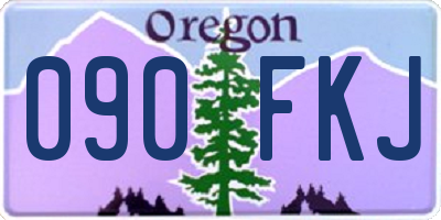 OR license plate 090FKJ
