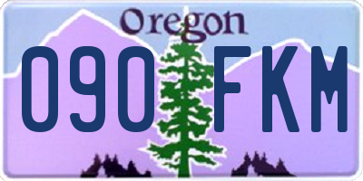 OR license plate 090FKM