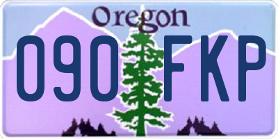 OR license plate 090FKP