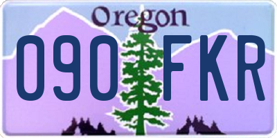 OR license plate 090FKR