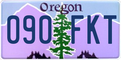OR license plate 090FKT