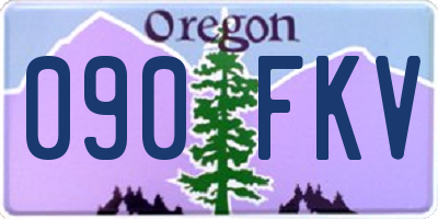 OR license plate 090FKV