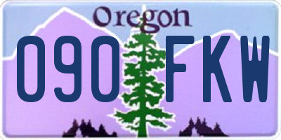 OR license plate 090FKW