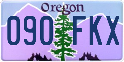 OR license plate 090FKX