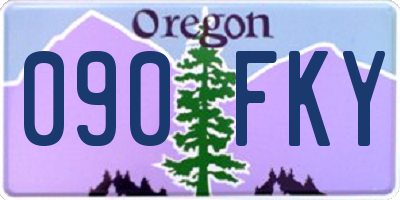 OR license plate 090FKY